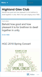 Mobile Screenshot of highlandgleeclub.com